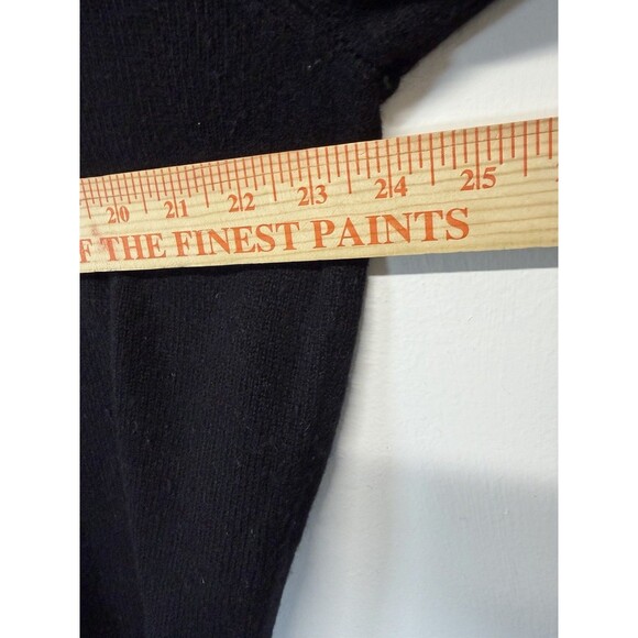 Jos A Bank Lambs Wool Sweater Men’s Large Shaw Neck Black - Picture 4 of 10